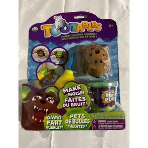 Tootables Farting Dog Slime Orb Toy Slimy Elasti Plasti Giant Fart Bubbles